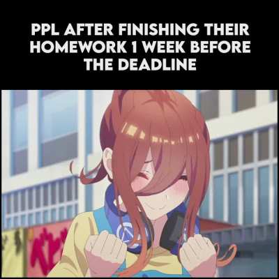 2 weeks before the deadline