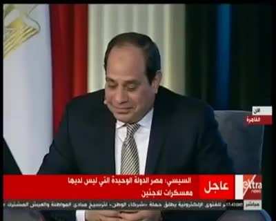 She asked al Sissi &uml;what if you don't win the election?&uml;
