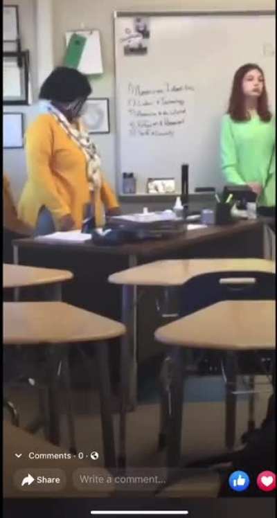 White female student at CastleBerry High School hits &amp;amp; slaps black substitute teacher. She then calls her mom. &ldquo;You wanna talk to her?!Because she&rsquo;s black and she&rsquo;s pissing me off!&rdquo;