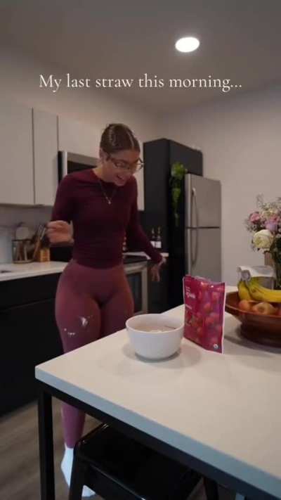 Lexie getting cream