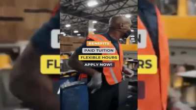 Terry Crew making a advertising for Amazon workplace
