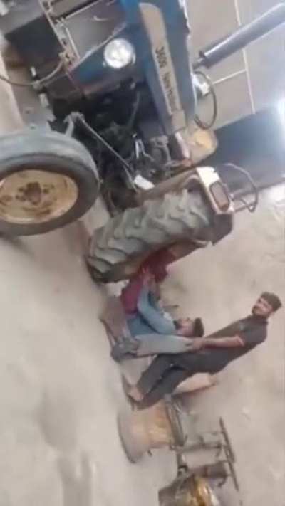 Tractor squats and broken legs!