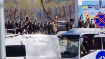 President Biden paid tribute to the fallen Ukrainian defenders during air siren in Kyiv