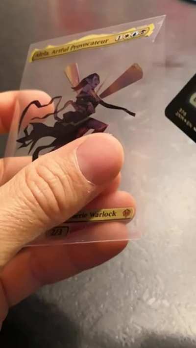 Instantanly change background and art of a card :)