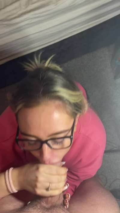 All over my glasses and face again - I just love doing it