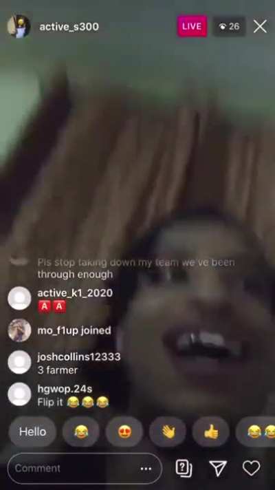 (activegxng) suspect smoking an opp pack (cropped video)