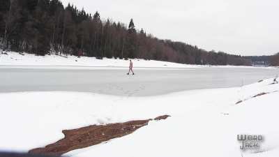 Checking the ice 😅