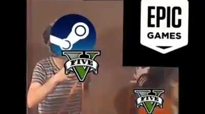 "Surgiu no meu grupo de memes, ent&atilde;o n&atilde;o sei a origem, mas bora para o que interessa". STEAM E EPIC GAMES COMERCIALIZANDO GTA5 ESSES DIAS (&eacute; serio, ele ta de gra&ccedil;a):