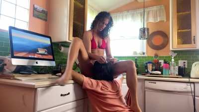 I keep my son very occupied when he’s been a bad boy.. [MF] MILF
