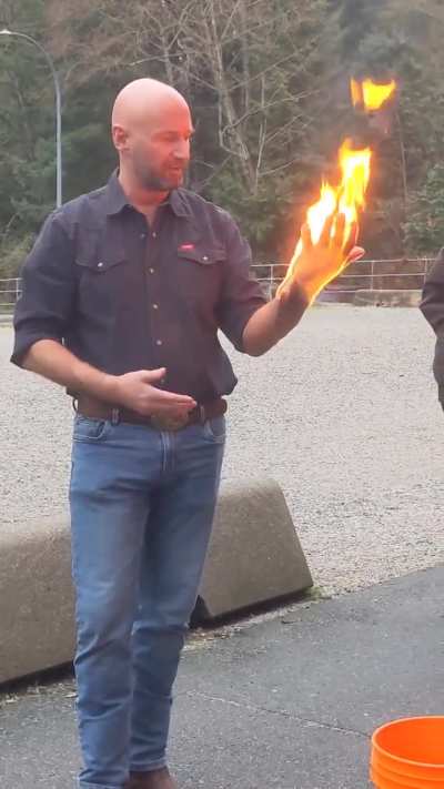 This is what stunt performer use when they set on fire in movies.