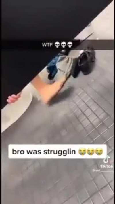 Bro was strugglin 😭💀