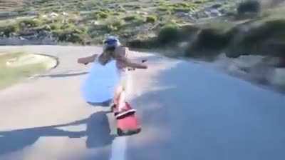 Two girls doing an impressive raw run
