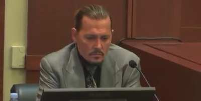 Johnny Depp&rsquo;s reaction to the court finally getting to hear the audio tape in which Amber Heard admits to abusing him.