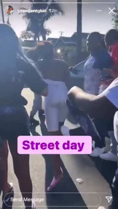 East Coast crips beat up Grape street female. smh i have lost all faith in the black community.