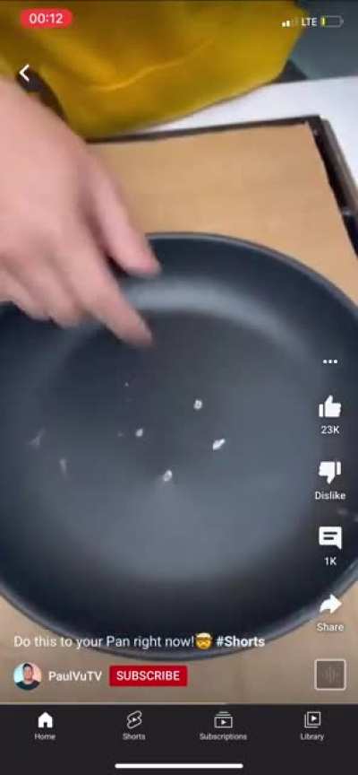 How to ruin a pan: