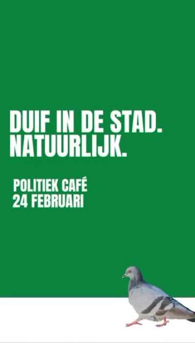 Kom naar het politiek caf&eacute; Duif in de Stad!