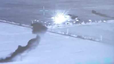 Ukrainian 220mm MLRS BM-27 "Uragan" operating in the Zaporizhzhia direction.