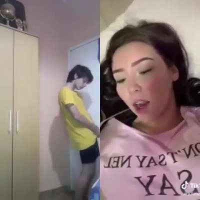 What is she doing?