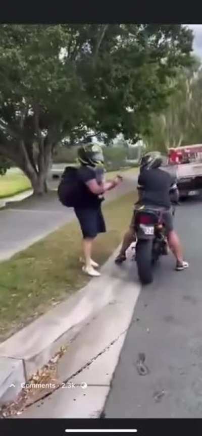 Roadside thieves freakout