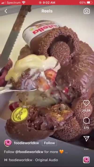 This amazing &ldquo;nut&rdquo;ella cake