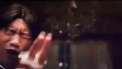 Alternate scene of tobey maguires entrance . But It would have been brutal and rated R so I see why they deleted it