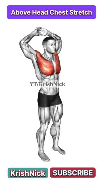 Above Head Chest Stretch | Relieve Tight Chest &amp;amp; Shoulders