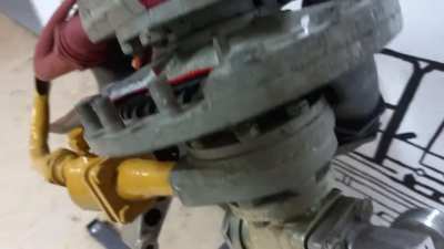 Isayev S2.711 bipropellant hypergolic sustainer engine cutaway model