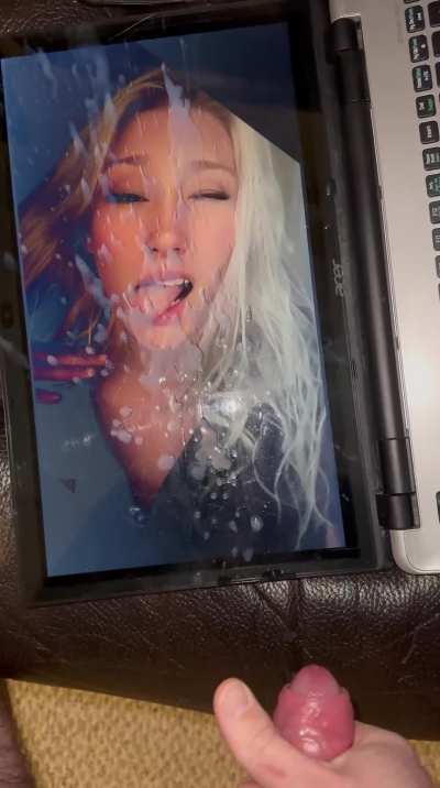 Guy who sent me this doesn&rsquo;t cum a lot, he wanted everyone to see what his GF looks like covered by a real man&rsquo;s load of cum&hellip;bet she&rsquo;s never been covered by 12 ropes before!💦💦💦