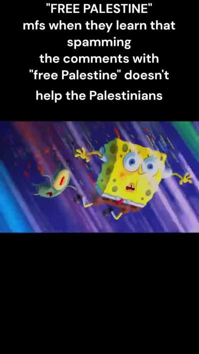 "free Palestine" mfs be like :