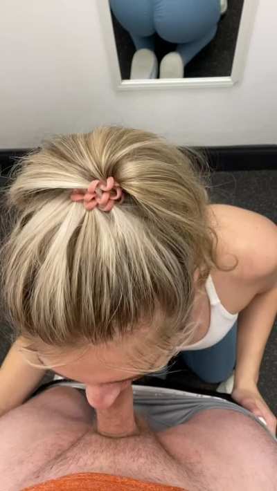 Gave a much older man a blow job after the gym!