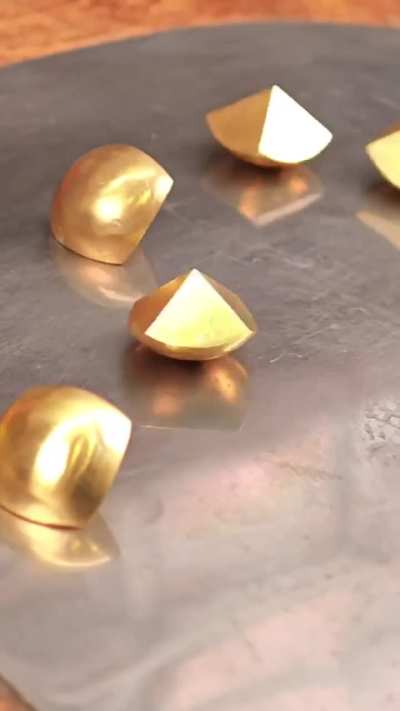 Transformation of a multi 50&cent; brass coin into a fully handmade Masonic Orb-one of the most fascinating historical objects in Masonic tradition.