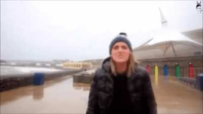 Fuck this weather reporter in particular