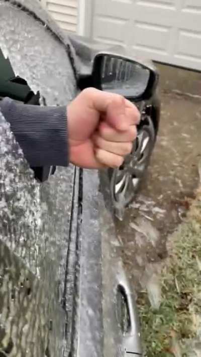 Got our annual ice storm last night. Couldn&rsquo;t resist.