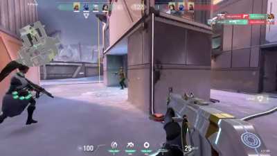 he was flank