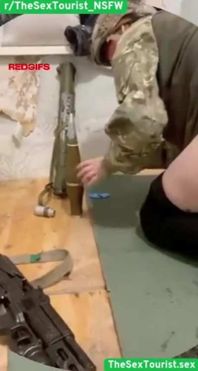 Russian Army Slut u/mind_rina Setting Up &amp;amp; Fucking Bullets⁉️