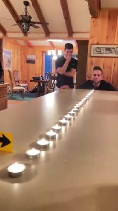 Candle blowing contest