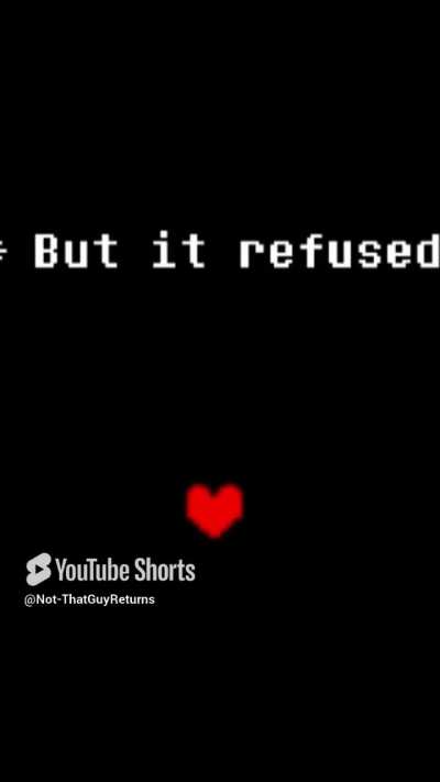 But it refused
