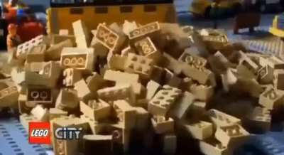 A man in lego city