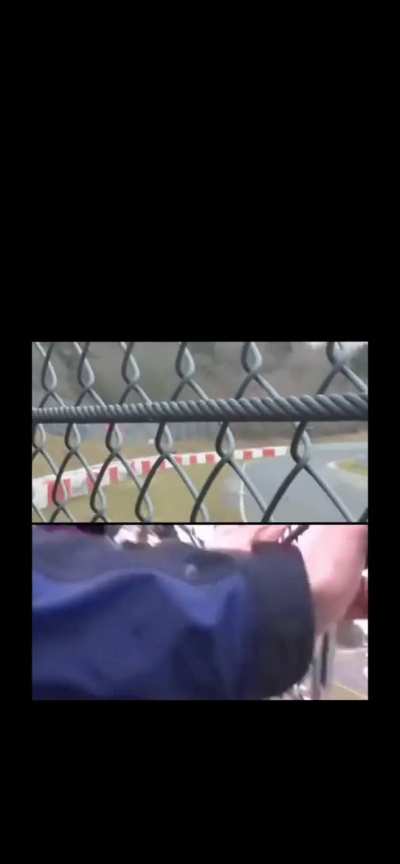 3-Way angle of Jann Marenbourough&rsquo;s Crash at the Nurburgring. 1 killed.