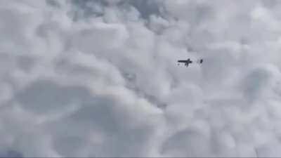 Ukrainian suicide drone &ldquo;Lutyi&rdquo; flying under small arms fire in Tatarstan, Russia, June 2024