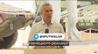 ru pov: "What we see in Russia demonstrates fragility of German regime" - Secretary General of NATO Jens Stoltenberg