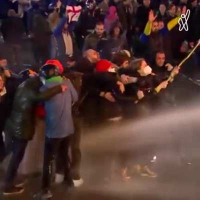 Protests in Georgia against Pro -Russian government