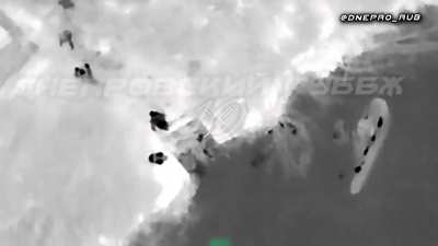 Russian drone drops grenades on Ukrainian boat