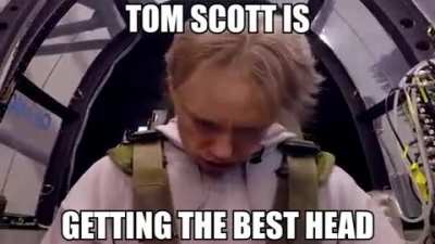 Tom Scott having a great time