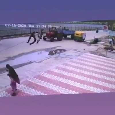 Crossing the street