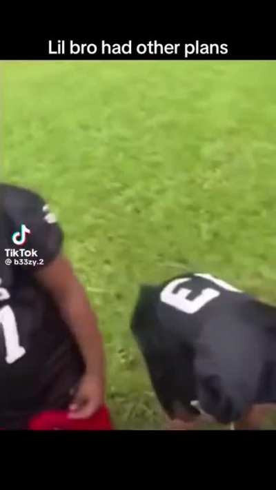 Lil bro had other plans