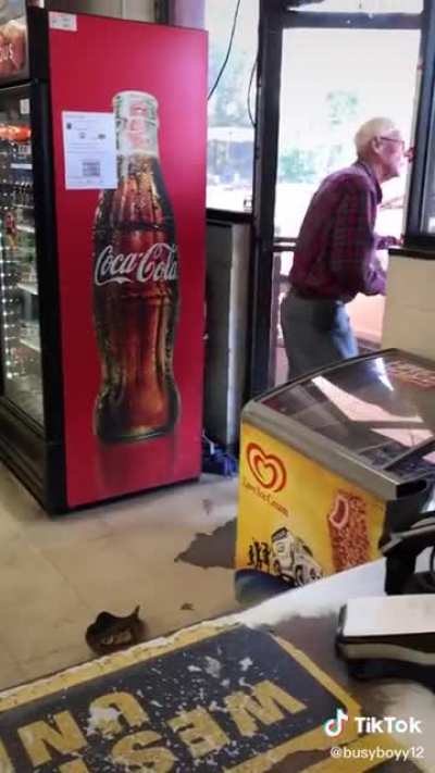 This man unleashing a battle cry