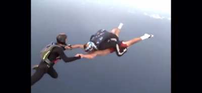 Travis Pastrana literally holding a red bull &amp;amp; skydiving without a parachute
