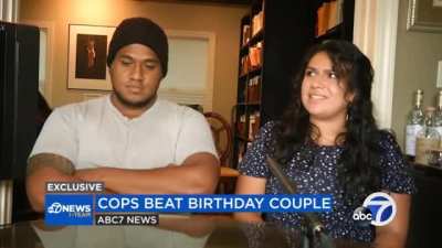 California cops beat up birthday couple