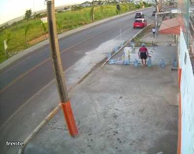 Kid dives into fresh cement